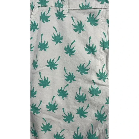 Women's Caribbean Joe Palm Tree Cotton Shorts Size 14 - Picture 4 of 6